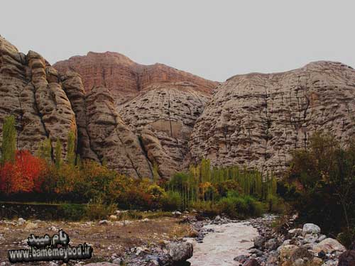 و صخره های اندج در استان قزوین