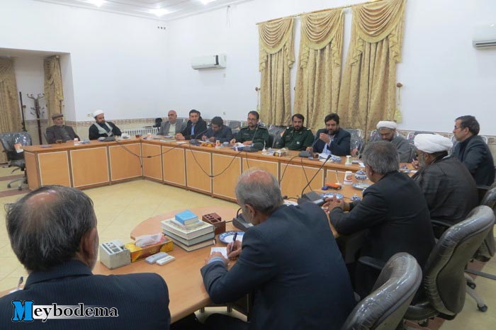برگزاری جلسه برنامه ریزی برای مراسم تشییع شهید گمنام در شهرستان میبد