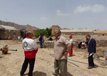 امداد رسانی به سیل زدگان امیرآباد از توابع روستای درین بخش بفروییه