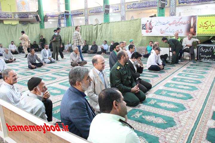حضور خادمان رضوی در مسجد امام شهیدیه میبد