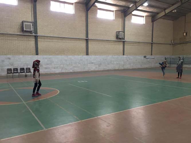 مسابقات داژبال بانوان ویژه دومین المیاد ورزشی محلات میبد