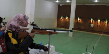 مسابقات تیراندازی بانوان ویژه المپیاد ورزشی محلات میبد