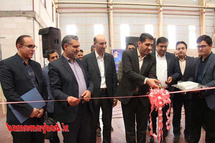 افتتاح واحد تولیدی پنل و بلوک‌های ساختمانی سبک در میبد