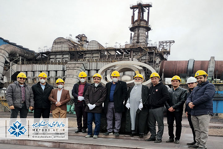 بازدید اعضای هیات علمی دانشگاه میبد از شرکت سنگ آهن مرکزی ایران- بافق 