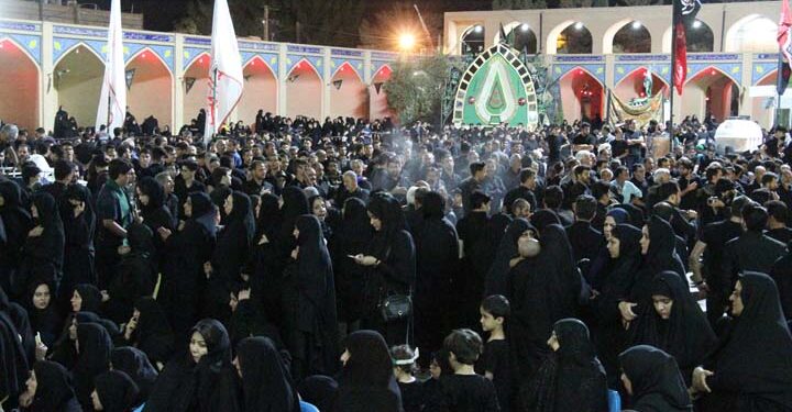 شب عاشورا در امامزاده سید صدرالدین قنبر میبد
