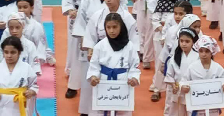 درخشش دختران کاراته کار میبد در مسابقات کشوری