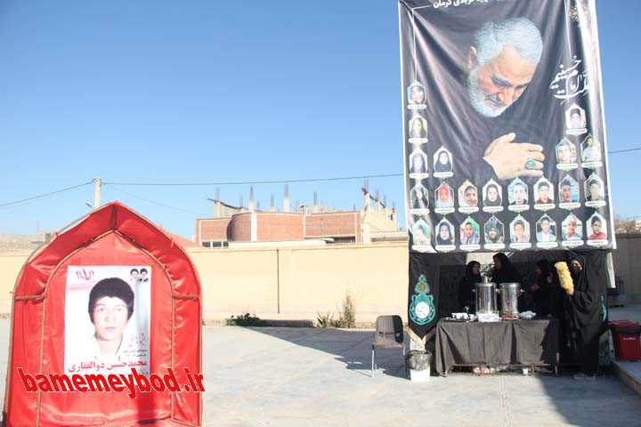 مراسم گرامیداشت سالگرد کوچک ترین شهید دفاع مقدس در دبیرستان چهارده معصوم میبد